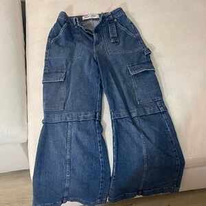 Hollister Social Tourist Wide Leg Cargo Jeans